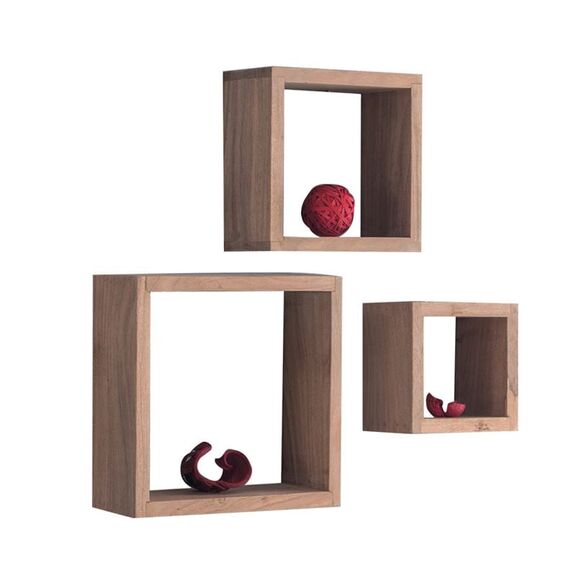 Trio set - 3 Ράφια Ξύλο Ακακία Φυσικό