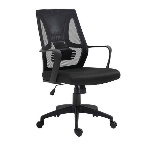 Bf2960 Πολυθρόνα Γραφείου Mesh Μαύρο