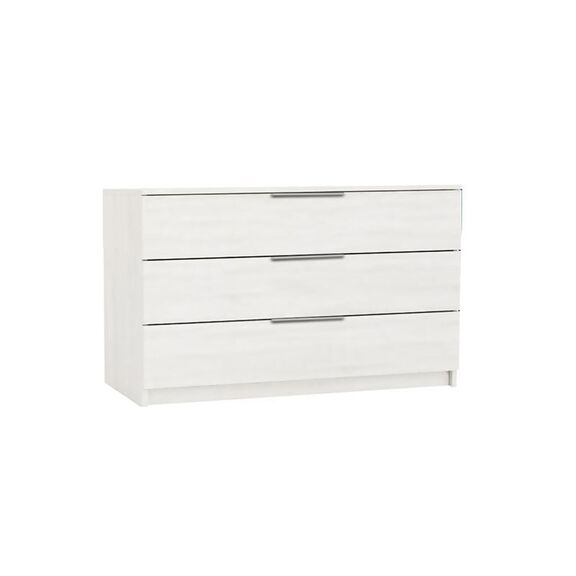 Drawer Συρταριέρα με 3 Συρτάρια, Απόχρωση Άσπρο