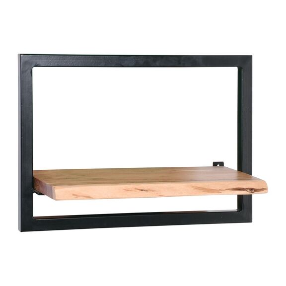 Lizard Frame Ράφι Μέταλλο Βαφή Μαύρο, Ξύλο Ακακία Φυσικό