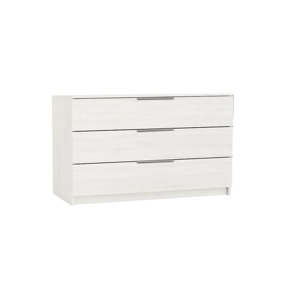 Drawer Συρταριέρα με 3 Συρτάρια, Απόχρωση Άσπρο