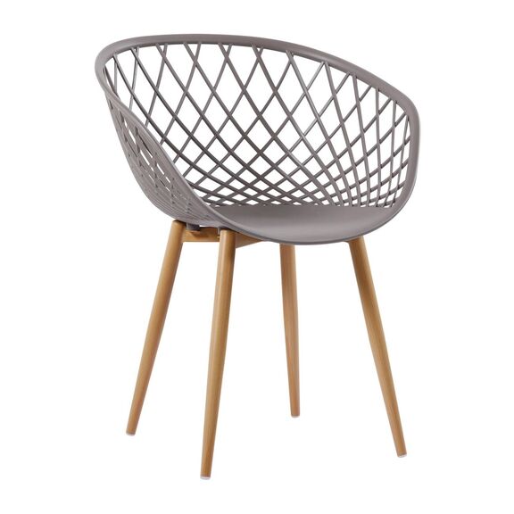 Rex Πολυθρόνα Μέταλλο Βαφή Φυσικό, pp-uv Sand Beige (Εκτός Συσκευασίας)
