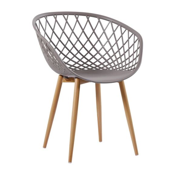 Rex Πολυθρόνα Μέταλλο Βαφή Φυσικό, pp-uv Sand Beige (Εκτός Συσκευασίας)