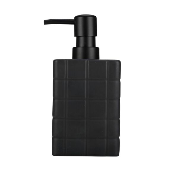 Estia Αντλια Σαπουνιου Tiles Κεραμικη 450ml 7.5x15cm Μαυρη