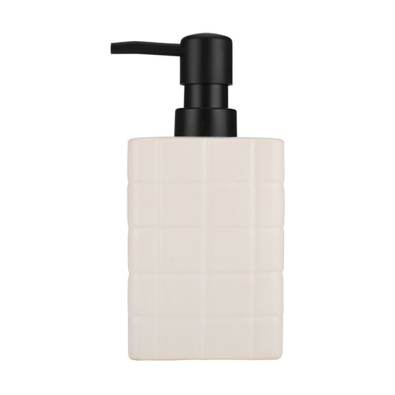 Estia Αντλια Σαπουνιου Tiles Κεραμικη 450ml 7.5x15cm Λευκη