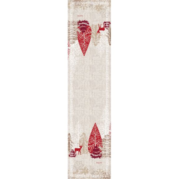 Χριστουγεννιάτικη Τραβέρσα 2025 Laser cut 40x160 Saint Clair  100% Polyester