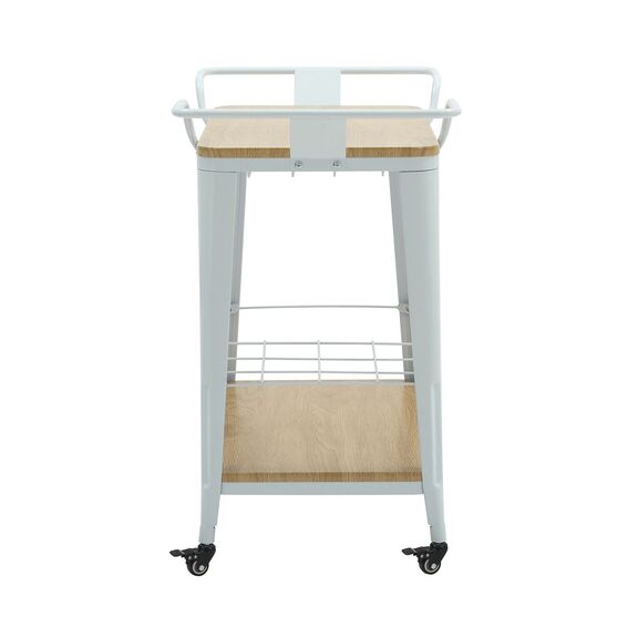 Relix Trolley bar-pro Μέταλλο Βαφή Άσπρο, mdf Απόχρωση Φυσικό