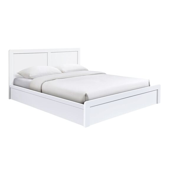 Caliber Κρεβάτι Διπλό για Στρώμα 160x200cm, Απόχρωση Άσπρο