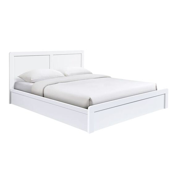 Caliber Κρεβάτι Διπλό για Στρώμα 160x200cm, Απόχρωση Άσπρο