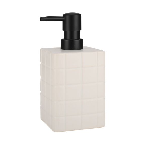 Estia Αντλια Σαπουνιου Tiles Κεραμικη 450ml 7.5x15cm Λευκη