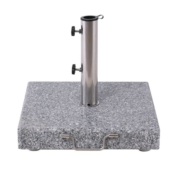 Βαση Ομπρέλας Τετράγωνη Γρανίτης/inox #304 (40kg)