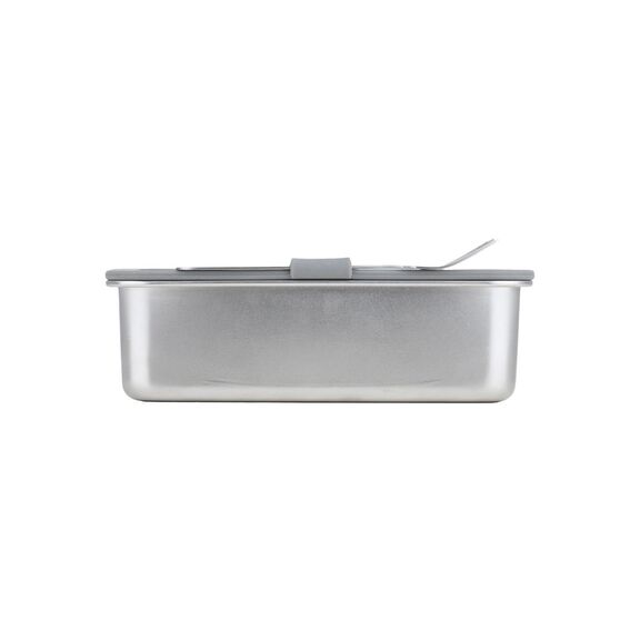 Estia Φαγητοδοχειο Click&seal Γυαλινο 1050ml 21.6x16.5x7.4cm με Καπακι Πλαστικο Ivory