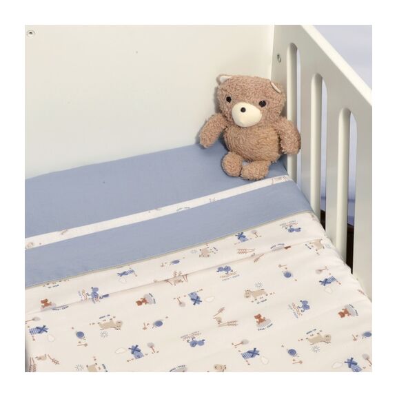 Oliver Baby Des.414 Σεντόνια Λίκνου σετ 2τ -75x110-100% Βαμβάκι ραφ