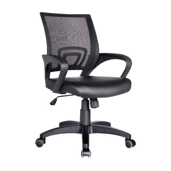 Bf2101 Πολυθρόνα-pro Γραφείου με Ανάκλιση, Μαύρο Mesh - pu Μαύρο