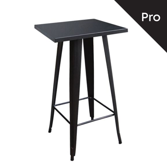 Relix Τραπέζι bar-Pro, Μέταλλο Βαφή Μαύρο
