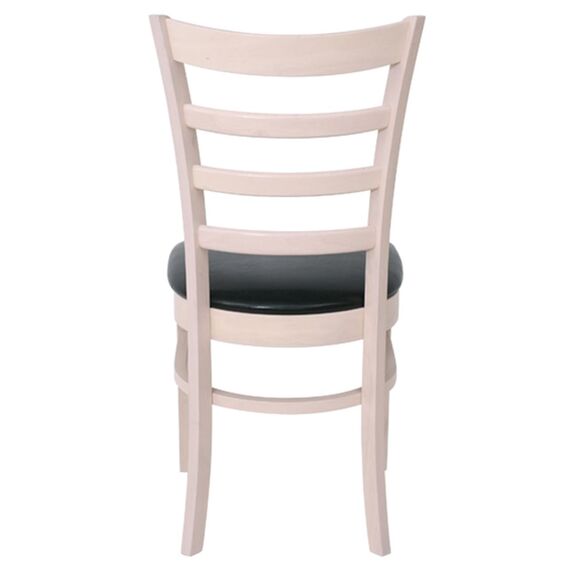 Naturale Καρέκλα White Wash, pu Μαύρο