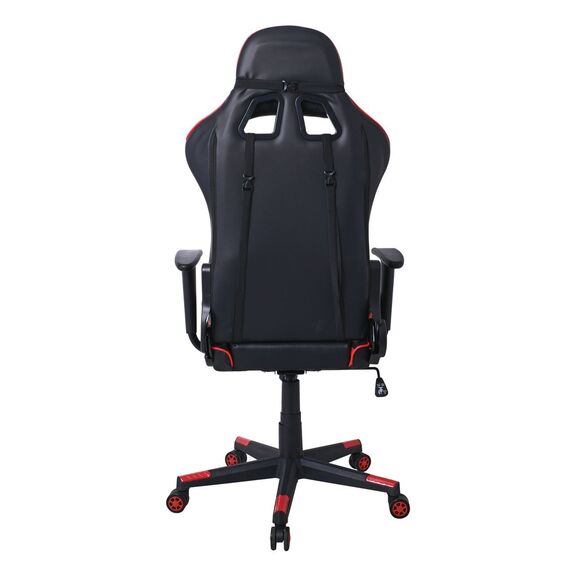 Bf8050 Gaming Πολυθρόνα Γραφείου, Ανάκλιση Πλάτης έως 90°, pu Μαύρο - Κόκκινο