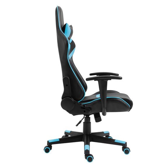 Bf9050 Gaming Πολυθρόνα Γραφείου, Ανάκλιση Πλάτης έως 90°, pu Μαύρο - Μπλε