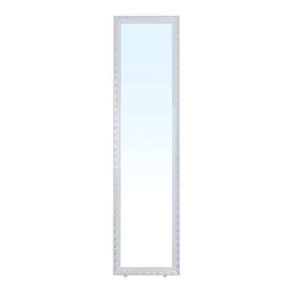Mirror Καθρέπτης Δαπέδου Τοίχου Ξύλινος Antique White
