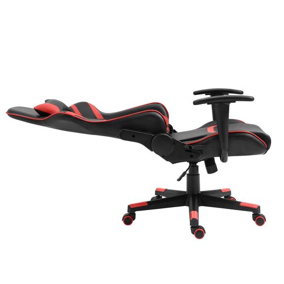 Bf9050 Gaming Πολυθρόνα Γραφείου, Ανάκλιση Πλάτης έως 90°, pu Μαύρο - Κόκκινο