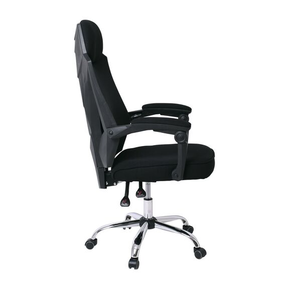Bf9450 Πολυθρόνα Relax Γραφείου Διευθυντή, Βάση Χρώμιο, pp Μαύρο, Mesh Μαύρο