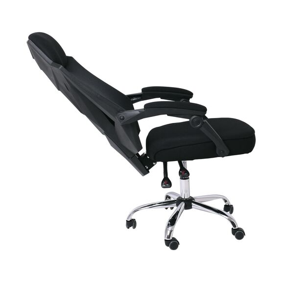 Bf9450 Πολυθρόνα Relax Γραφείου Διευθυντή, Βάση Χρώμιο, pp Μαύρο, Mesh Μαύρο