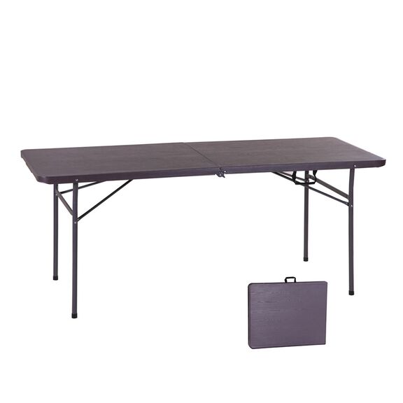 Blow Τραπέζι Συνεδρίου - Catering Πτυσσόμενο (Βαλίτσα), Hdpe Καρυδί