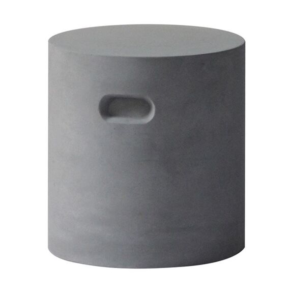 Concrete Cylinder Σκαμπό Κήπου - Βεράντας, Cement Grey