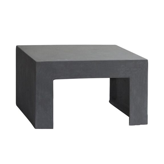 Concrete Τραπεζάκι Σαλονιού Κήπου - Βεράντας, Cement Grey