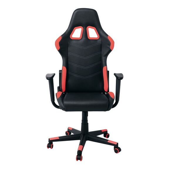 Bf9150 Gaming Πολυθρόνα Γραφείου, Ανάκλιση Πλάτης έως 90°, pu Μαύρο - Κόκκινο
