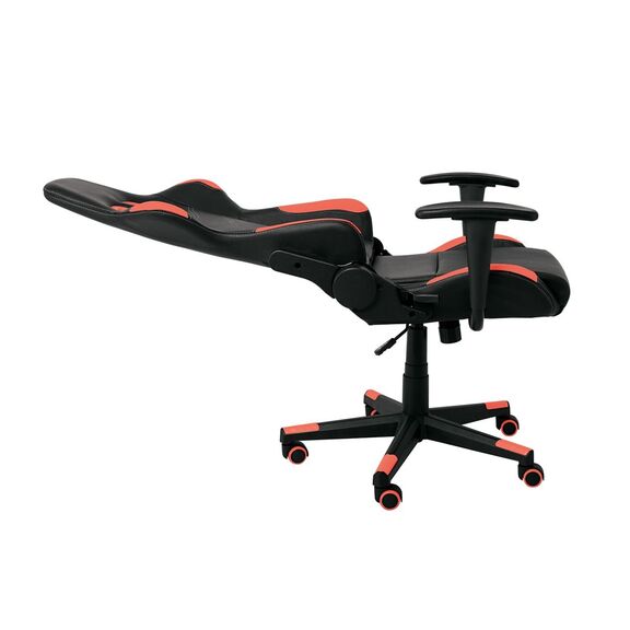 Bf9150 Gaming Πολυθρόνα Γραφείου, Ανάκλιση Πλάτης έως 90°, pu Μαύρο - Κόκκινο