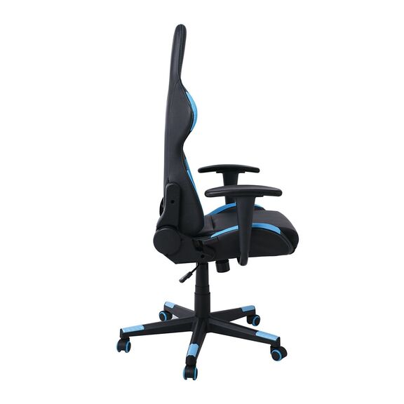 Bf9150 Gaming Πολυθρόνα Γραφείου, Ανάκλιση Πλάτης έως 90°, pu Μαύρο - Μπλε