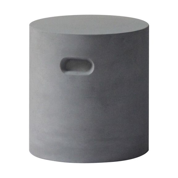 Concrete Cylinder Σκαμπό Κήπου - Βεράντας, Cement Grey