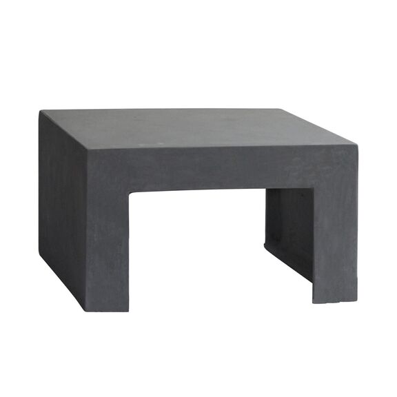 Concrete Τραπεζάκι Σαλονιού Κήπου - Βεράντας, Cement Grey