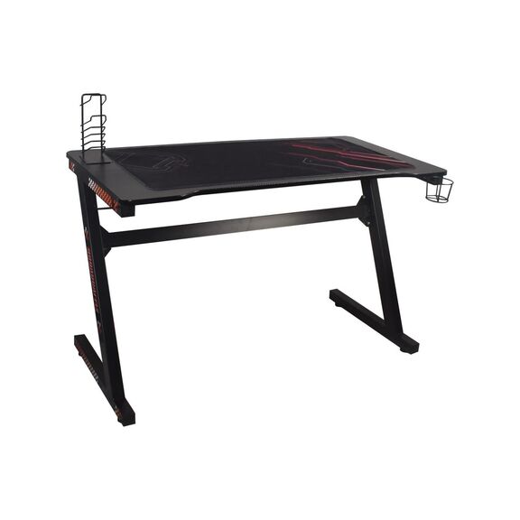 Gaming Γραφείο 120x60cm Τ.carbon Μέταλλο Βαφή Μαύρο