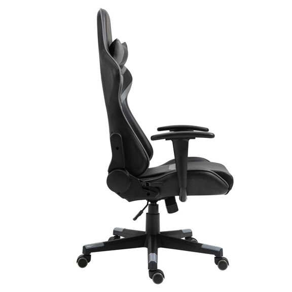 Bf9050 Gaming Πολυθρόνα Γραφείου, Ανάκλιση Πλάτης έως 90°, pu Μαύρο - Γκρι