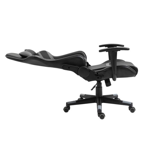 Bf9050 Gaming Πολυθρόνα Γραφείου, Ανάκλιση Πλάτης έως 90°, pu Μαύρο - Γκρι
