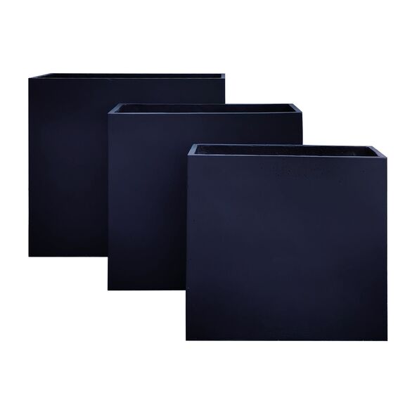 Flower pot-13 set 3 Τεμαχίων Απόχρωση Black