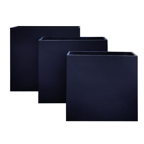 Flower pot-13 set 3 Τεμαχίων Απόχρωση Black