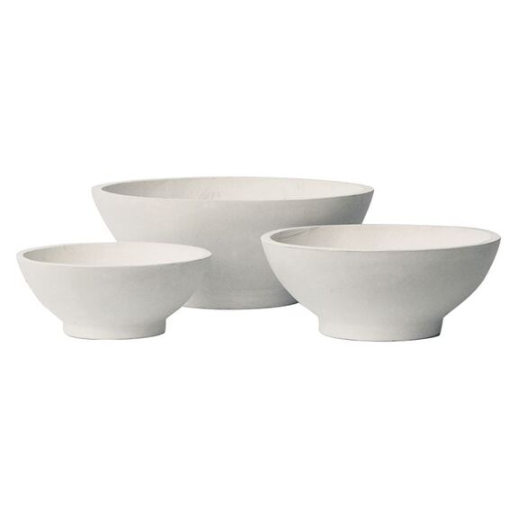 Flower pot-9  set 3 Τεμαχίων Απόχρωση Milk White