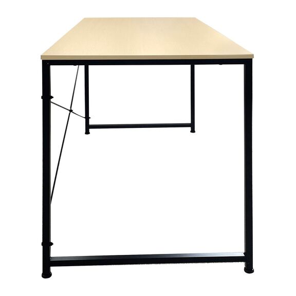 Γραφειο η/υ Μέταλλο Βαφή Μαύρο, Melamine Beech
