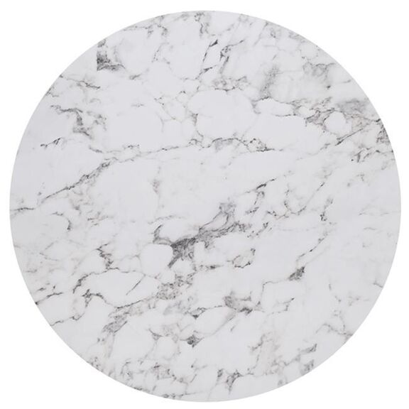 Hpl (High Pressure Laminated) Επιφάνεια Τραπεζιού Απόχρωση White Marble, Εξωτερικού Χώρου