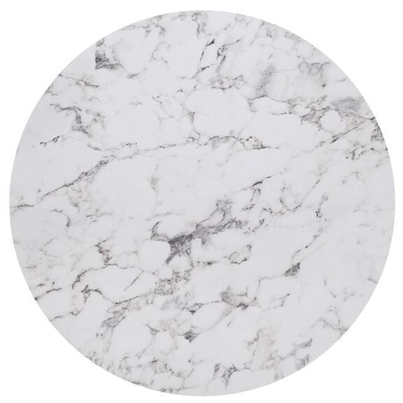Hpl (High Pressure Laminated) Επιφάνεια Τραπεζιού Απόχρωση White Marble, Εξωτερικού Χώρου