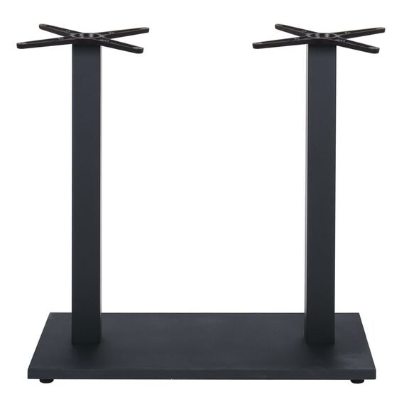 Prato-w Βάση Τραπεζιού bar 70x40cm H.93cm Μέταλλο Βαφή Μαύρο με Ρεγουλατόρο/ 17,50kg