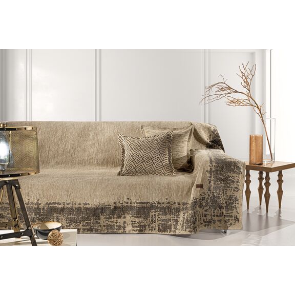 Ριχτάρι Καναπέ Perth Golden (Διθέσιος) 180x250 guy Laroche  37% Cotton-21%polyester-42% Acrylic