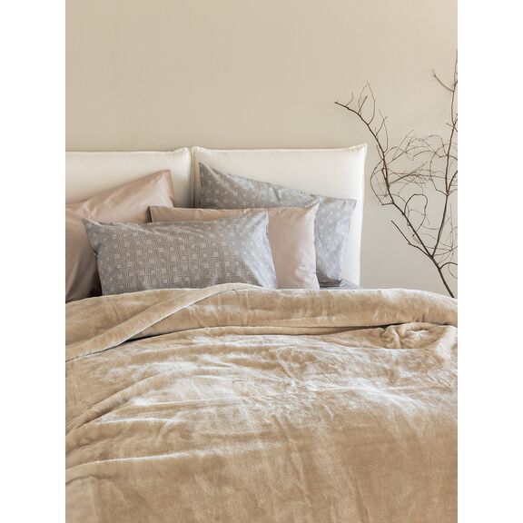 Κουβέρτα Βελουτέ 240x260 Dream Velour/4 Sandy