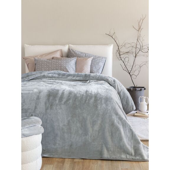 Κουβέρτα Βελουτέ 240x260 Dream Velour/4 ash