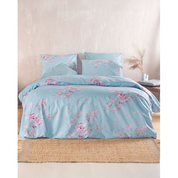 Springtime Μπλε - σετ Σεντονια Nova King Size (270χ290)