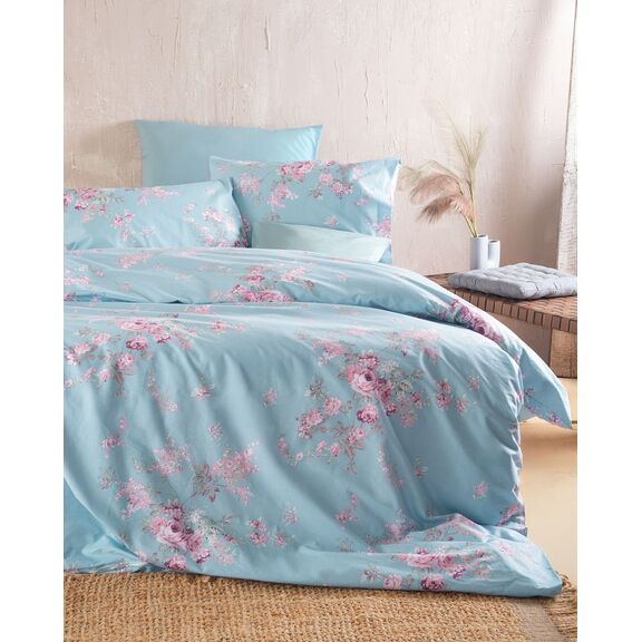 Springtime Μπλε - σετ Σεντονια Nova King Size (270χ290)
