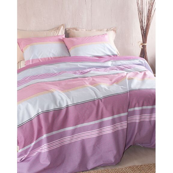 Boost ροζ - σετ Σεντονια Diva King Size (270χ290)